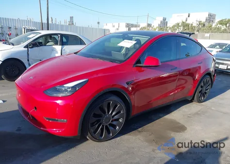 2022 Tesla Model Y Performance Dual Motor All-Wheel Drive из США, поврежденный, VIN 7SAYGDEF3NF403825